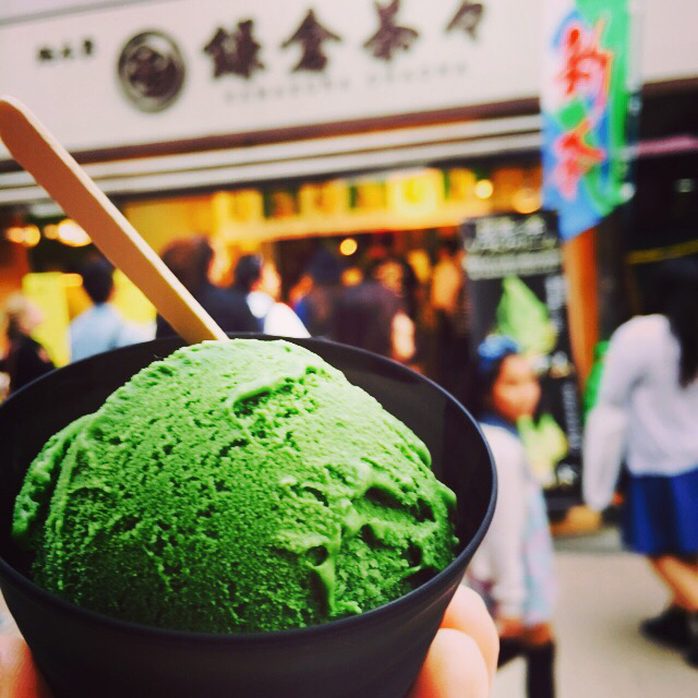 Matcha premium soft cream from “Kamakura Chacha”